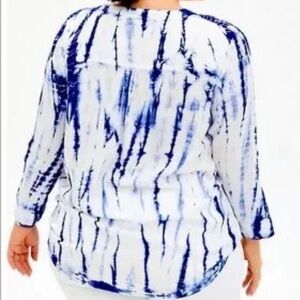 TORRID Relaxed Blue Tie Dye blouse